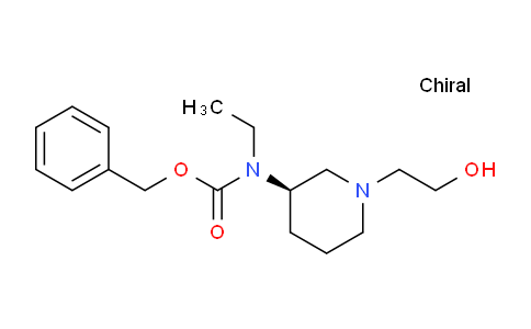 CAS No. 1354014-75-7, (R)-Benzyl ethyl(1-(2-hydroxyethyl)piperidin-3-yl)carbamate