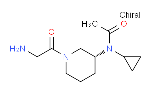 CAS No. 1354008-99-3, (R)-N-(1-(2-Aminoacetyl)piperidin-3-yl)-N-cyclopropylacetamide