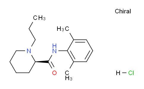 CAS No. 112773-90-7, (R)-N-(2,6-Dimethylphenyl)-1-propylpiperidine-2-carboxamide hydrochloride