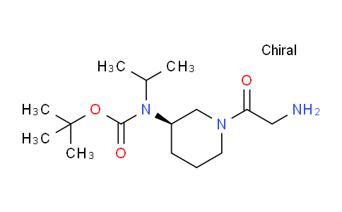CAS No. 1354002-81-5, (R)-tert-Butyl (1-(2-aminoacetyl)piperidin-3-yl)(isopropyl)carbamate