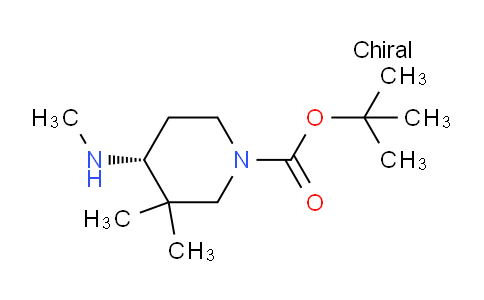 CAS No. 1821737-24-9, (R)-tert-Butyl 3,3-dimethyl-4-(methylamino)piperidine-1-carboxylate