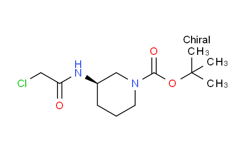 CAS No. 1354010-55-1, (R)-tert-Butyl 3-(2-chloroacetamido)piperidine-1-carboxylate
