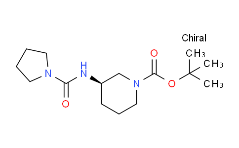 CAS No. 1286209-31-1, (R)-tert-Butyl 3-(pyrrolidine-1-carboxamido)piperidine-1-carboxylate