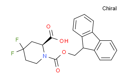 CAS No. 1221793-52-7, (S)-1-(((9H-Fluoren-9-yl)methoxy)carbonyl)-4,4-difluoropiperidine-2-carboxylic acid