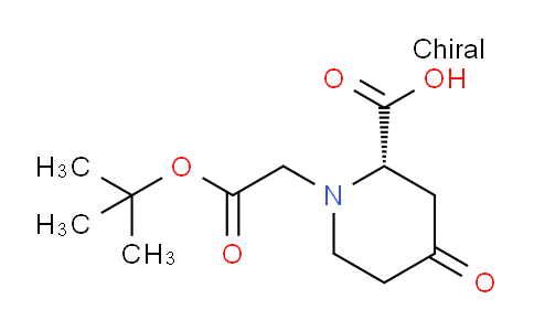 CAS No. 1352721-92-6, (S)-1-(2-(tert-Butoxy)-2-oxoethyl)-4-oxopiperidine-2-carboxylic acid