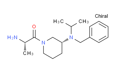 CAS No. 1401667-41-1, (S)-2-Amino-1-((R)-3-(benzyl(isopropyl)amino)piperidin-1-yl)propan-1-one