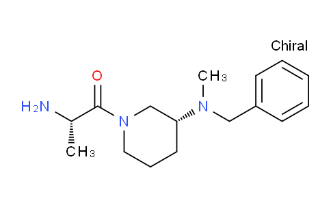 CAS No. 1401667-70-6, (S)-2-Amino-1-((R)-3-(benzyl(methyl)amino)piperidin-1-yl)propan-1-one