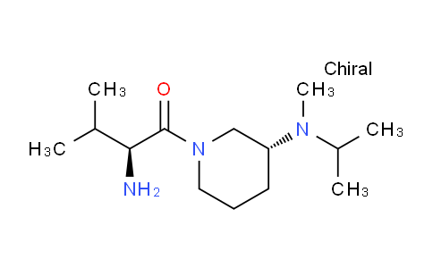 CAS No. 1401668-19-6, (S)-2-Amino-1-((R)-3-(isopropyl(methyl)amino)piperidin-1-yl)-3-methylbutan-1-one