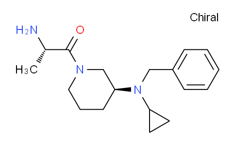 CAS No. 1401665-60-8, (S)-2-Amino-1-((S)-3-(benzyl(cyclopropyl)amino)piperidin-1-yl)propan-1-one