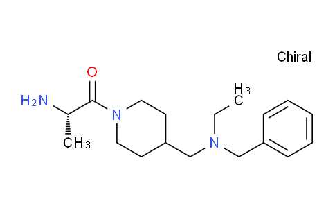 CAS No. 1353994-34-9, (S)-2-Amino-1-(4-((benzyl(ethyl)amino)methyl)piperidin-1-yl)propan-1-one