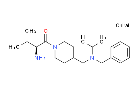 CAS No. 1354017-03-0, (S)-2-Amino-1-(4-((benzyl(isopropyl)amino)methyl)piperidin-1-yl)-3-methylbutan-1-one
