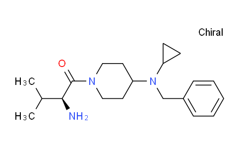 CAS No. 1353994-35-0, (S)-2-Amino-1-(4-(benzyl(cyclopropyl)amino)piperidin-1-yl)-3-methylbutan-1-one