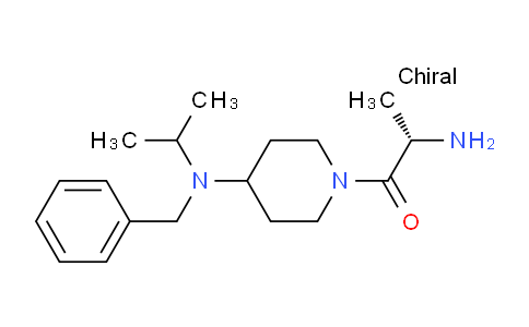 CAS No. 1354003-66-9, (S)-2-Amino-1-(4-(benzyl(isopropyl)amino)piperidin-1-yl)propan-1-one