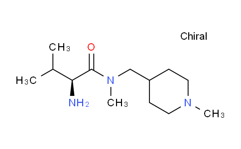 CAS No. 1354002-95-1, (S)-2-Amino-N,3-dimethyl-N-((1-methylpiperidin-4-yl)methyl)butanamide