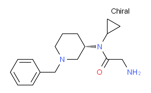 CAS No. 1354002-85-9, (S)-2-Amino-N-(1-benzylpiperidin-3-yl)-N-cyclopropylacetamide