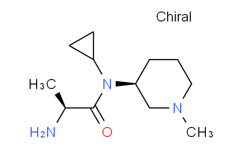 CAS No. 1401666-74-7, (S)-2-Amino-N-cyclopropyl-N-((S)-1-methylpiperidin-3-yl)propanamide
