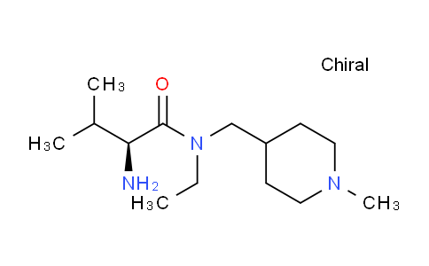 CAS No. 1354018-93-1, (S)-2-Amino-N-ethyl-3-methyl-N-((1-methylpiperidin-4-yl)methyl)butanamide
