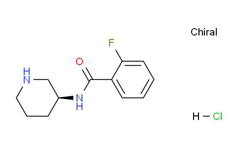 CAS No. 1322200-85-0, (S)-2-Fluoro-N-(piperidin-3-yl)benzamide hydrochloride