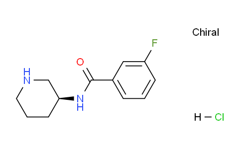 CAS No. 1349699-99-5, (S)-3-Fluoro-N-(piperidin-3-yl)benzamide hydrochloride