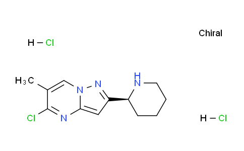 CAS No. 1956436-13-7, (S)-5-Chloro-6-methyl-2-(piperidin-2-yl)pyrazolo[1,5-a]pyrimidine dihydrochloride