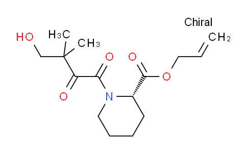 CAS No. 1318805-60-5, (S)-Allyl 1-(4-hydroxy-3,3-dimethyl-2-oxobutanoyl)piperidine-2-carboxylate