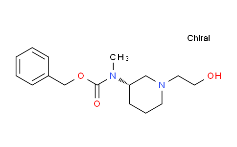 CAS No. 1354003-57-8, (S)-Benzyl (1-(2-hydroxyethyl)piperidin-3-yl)(methyl)carbamate