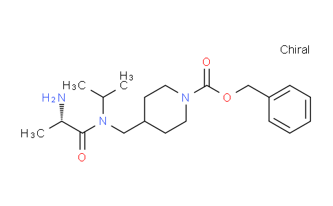 CAS No. 1353995-13-7, (S)-Benzyl 4-((2-amino-N-isopropylpropanamido)methyl)piperidine-1-carboxylate