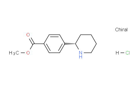 CAS No. 1391547-09-3, (S)-Methyl 4-(piperidin-2-yl)benzoate hydrochloride