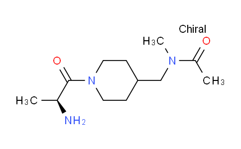 CAS No. 1354018-17-9, (S)-N-((1-(2-Aminopropanoyl)piperidin-4-yl)methyl)-N-methylacetamide