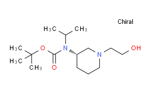CAS No. 1354002-76-8, (S)-tert-Butyl (1-(2-hydroxyethyl)piperidin-3-yl)(isopropyl)carbamate