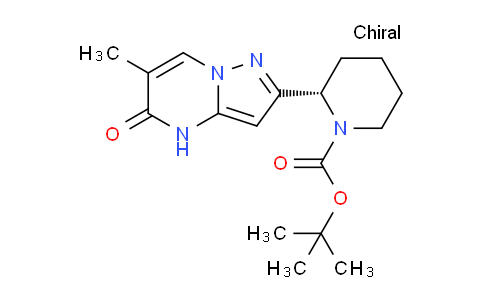 CAS No. 1353628-76-8, (S)-tert-Butyl 2-(6-methyl-5-oxo-4,5-dihydropyrazolo[1,5-a]pyrimidin-2-yl)piperidine-1-carboxylate