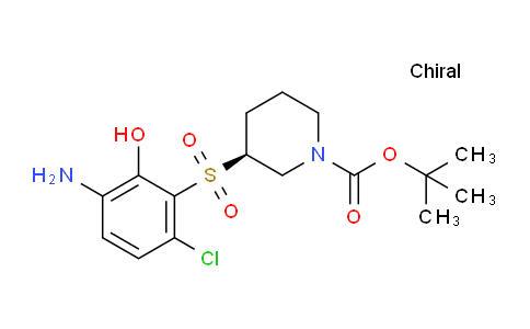 CAS No. 954127-42-5, (S)-tert-Butyl 3-((3-amino-6-chloro-2-hydroxyphenyl)sulfonyl)piperidine-1-carboxylate