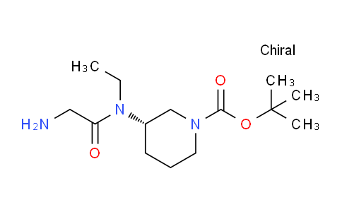 CAS No. 1353993-59-5, (S)-tert-Butyl 3-(2-amino-N-ethylacetamido)piperidine-1-carboxylate