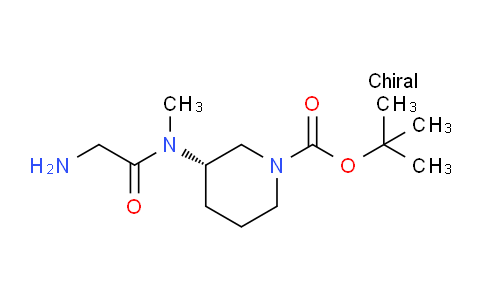 CAS No. 1354002-33-7, (S)-tert-Butyl 3-(2-amino-N-methylacetamido)piperidine-1-carboxylate