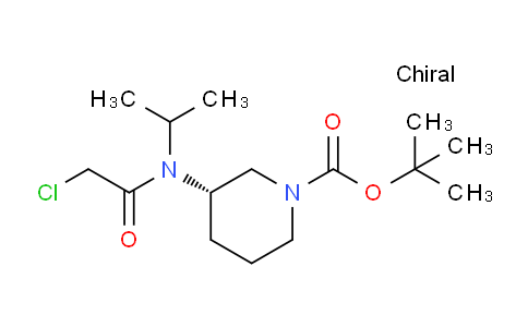 CAS No. 1353998-35-2, (S)-tert-Butyl 3-(2-chloro-N-isopropylacetamido)piperidine-1-carboxylate