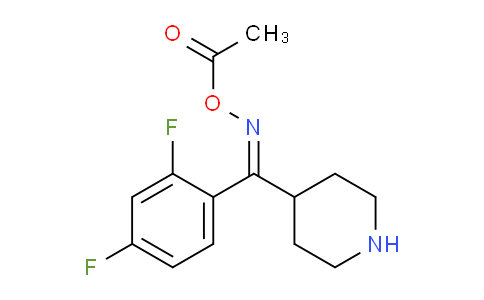 CAS No. 691007-06-4, (Z)-(2,4-Difluorophenyl)(piperidin-4-yl)methanone O-acetyl oxime