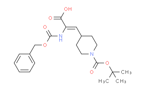 CAS No. 1956426-59-7, (Z)-2-(((Benzyloxy)carbonyl)amino)-3-(1-(tert-butoxycarbonyl)piperidin-4-yl)acrylic acid