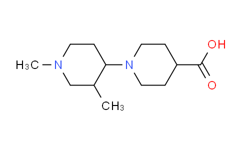 CAS No. 1216878-89-5, 1',3'-Dimethyl-[1,4'-bipiperidine]-4-carboxylic acid