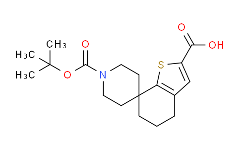 CAS No. 1624261-80-8, 1'-(tert-Butoxycarbonyl)-5,6-dihydro-4H-spiro[benzo[b]thiophene-7,4'-piperidine]-2-carboxylic acid