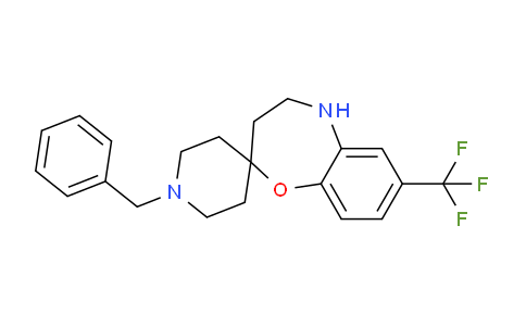 CAS No. 1956331-99-9, 1'-Benzyl-7-(trifluoromethyl)-4,5-dihydro-3H-spiro[benzo[b][1,4]oxazepine-2,4'-piperidine]