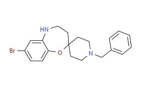 CAS No. 1956334-78-3, 1'-Benzyl-7-bromo-4,5-dihydro-3H-spiro[benzo[b][1,4]oxazepine-2,4'-piperidine]