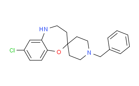 CAS No. 947617-95-0, 1'-Benzyl-7-chloro-4,5-dihydro-3H-spiro[benzo[b][1,4]oxazepine-2,4'-piperidine]