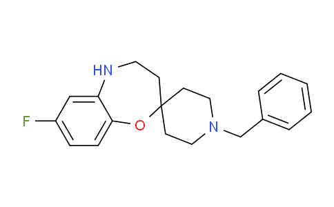 CAS No. 947617-96-1, 1'-Benzyl-7-fluoro-4,5-dihydro-3H-spiro[benzo[b][1,4]oxazepine-2,4'-piperidine]