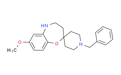CAS No. 947617-92-7, 1'-Benzyl-7-methoxy-4,5-dihydro-3H-spiro[benzo[b][1,4]oxazepine-2,4'-piperidine]