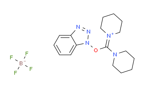 CAS No. 213024-59-0, 1-(((1H-Benzo[d][1,2,3]triazol-1-yl)oxy)(piperidin-1-yl)methylene)piperidin-1-ium tetrafluoroborate