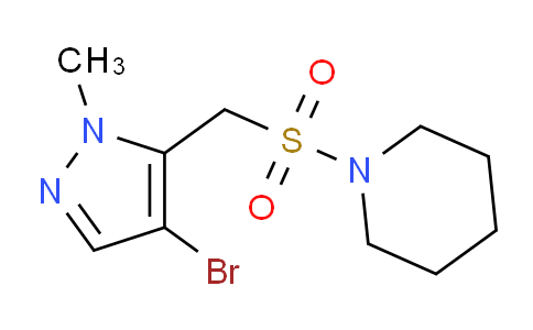 CAS No. 1710302-29-6, 1-(((4-Bromo-1-methyl-1H-pyrazol-5-yl)methyl)sulfonyl)piperidine