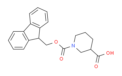 CAS No. 158922-07-7, 1-(((9H-Fluoren-9-yl)methoxy)carbonyl)piperidine-3-carboxylic acid