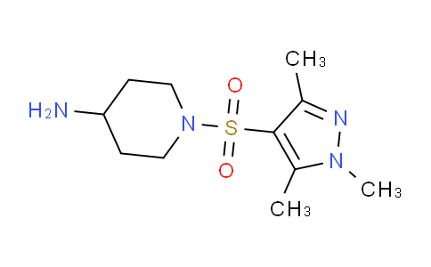 CAS No. 1018996-06-9, 1-((1,3,5-Trimethyl-1H-pyrazol-4-yl)sulfonyl)piperidin-4-amine