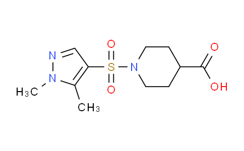CAS No. 956362-87-1, 1-((1,5-Dimethyl-1H-pyrazol-4-yl)sulfonyl)piperidine-4-carboxylic acid