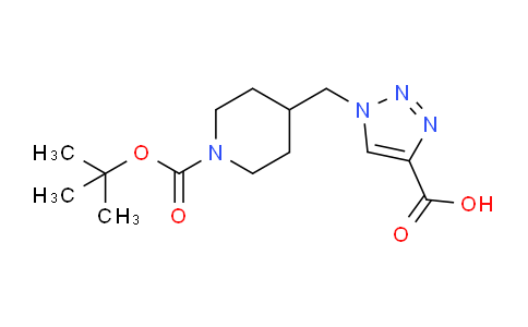 CAS No. 887405-59-6, 1-((1-(tert-Butoxycarbonyl)piperidin-4-yl)methyl)-1H-1,2,3-triazole-4-carboxylic acid